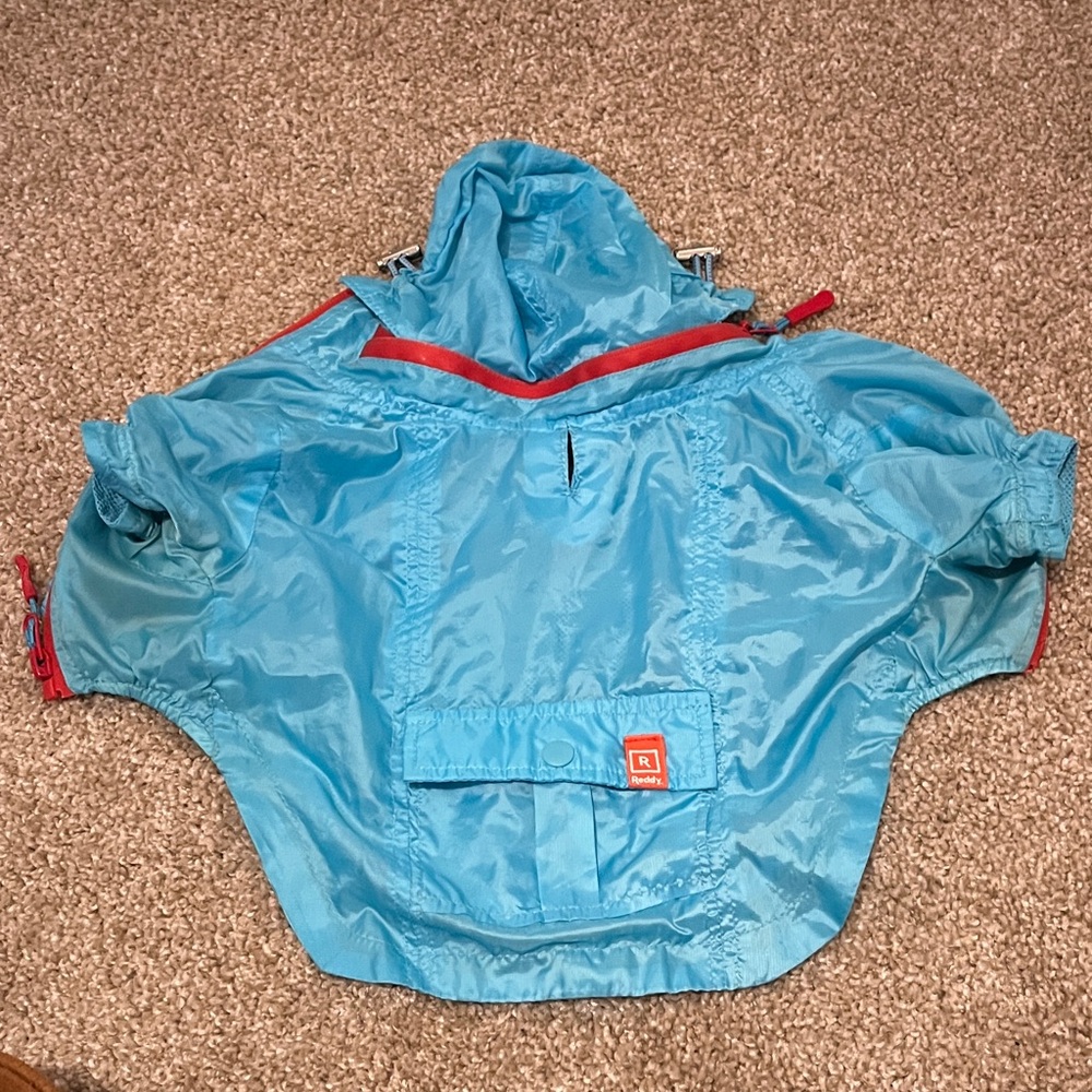 Blue Dog Jacket with Red Trim
